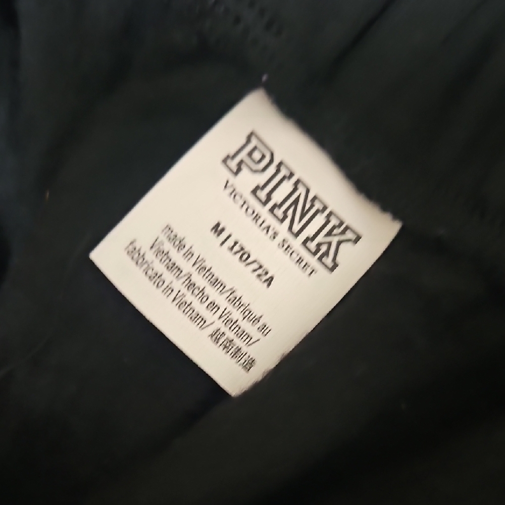 PINK Victoria's Secret Black Tee Shirt And Sweatpants - Picture 3 of 4